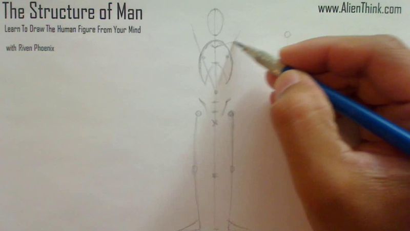 Figure Drawing - Figure Drawing Lesson 002 - Core Structure of the Human Figure - Frame 103