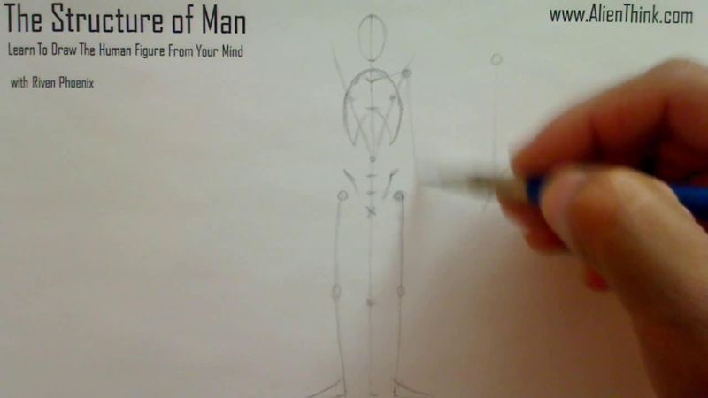 Figure Drawing - Figure Drawing Lesson 002 - Core Structure of the Human Figure - Frame 113