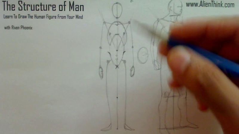 Figure Drawing - Figure Drawing Lesson 002 - Core Structure of the Human Figure - Frame 13