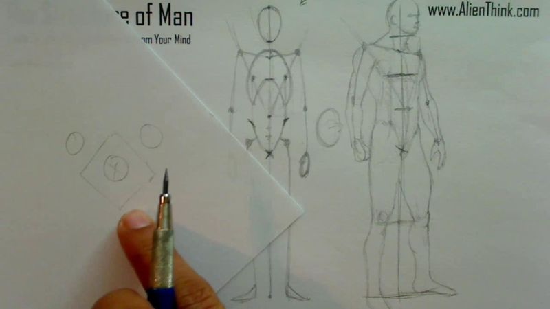 Figure Drawing - Figure Drawing Lesson 002 - Core Structure of the Human Figure - Frame 16