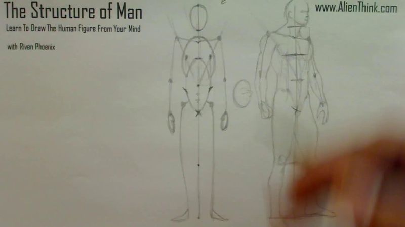 Figure Drawing - Figure Drawing Lesson 002 - Core Structure of the Human Figure - Frame 4
