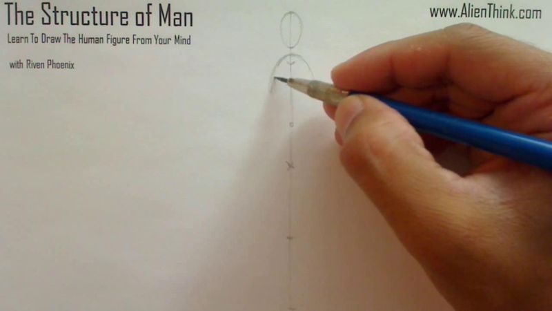 Figure Drawing - Figure Drawing Lesson 002 - Core Structure of the Human Figure - Frame 50