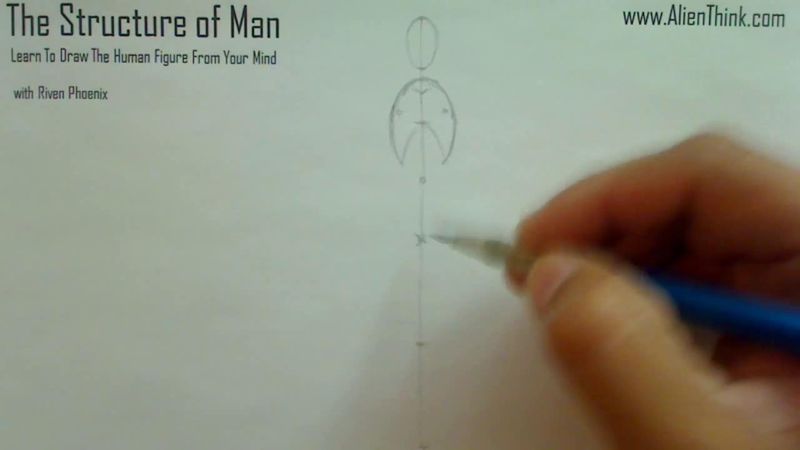 Figure Drawing - Figure Drawing Lesson 002 - Core Structure of the Human Figure - Frame 60