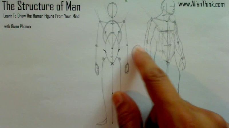 Figure Drawing - Figure Drawing Lesson 002 - Core Structure of the Human Figure - Frame 7