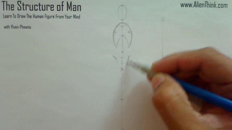 Figure Drawing - Figure Drawing Lesson 002 - Core Structure of the Human Figure - Frame 75