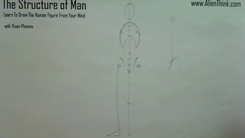 Figure Drawing - Figure Drawing Lesson 002 - Core Structure of the Human Figure - Frame 90